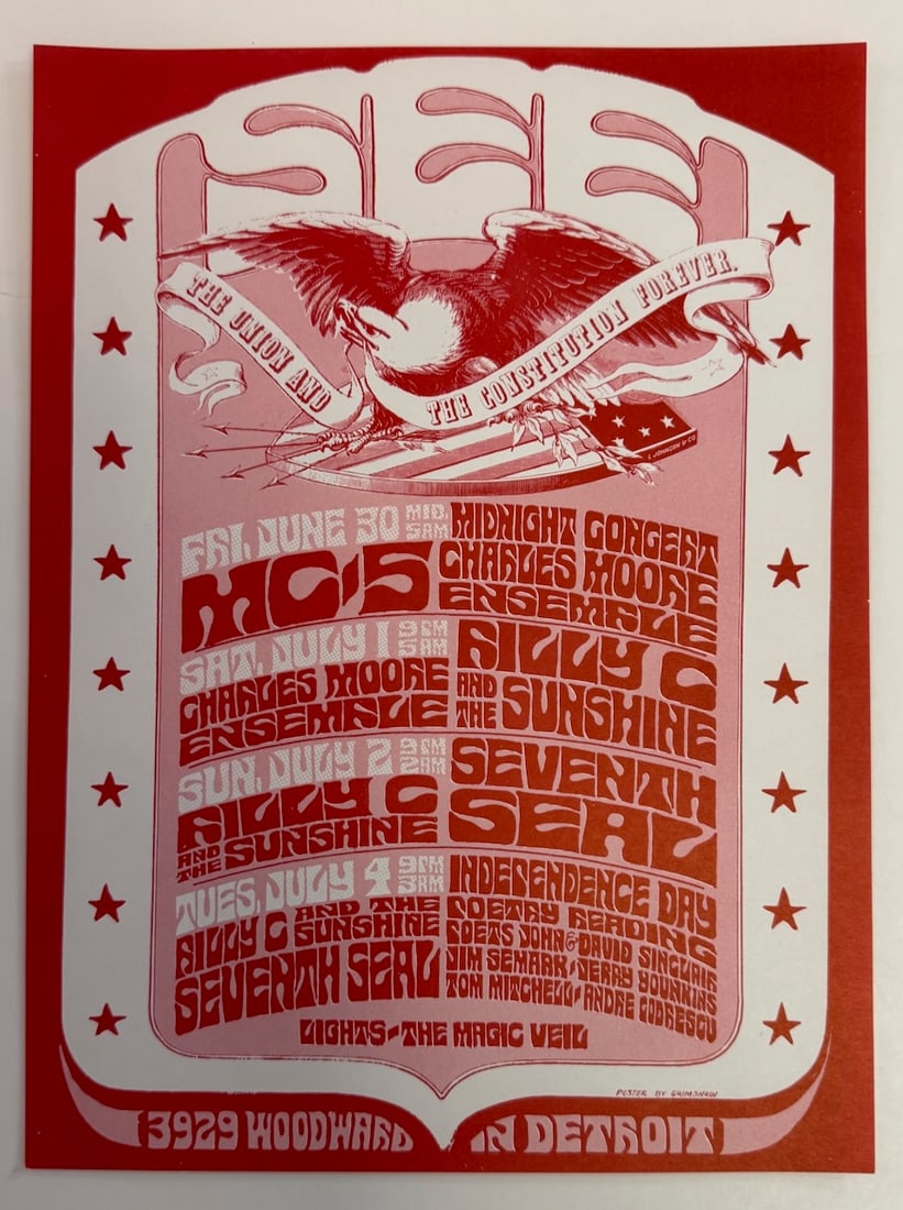 MC5GARDEN THEATER - SEE - HANDBILL - MINT (1 of 2)