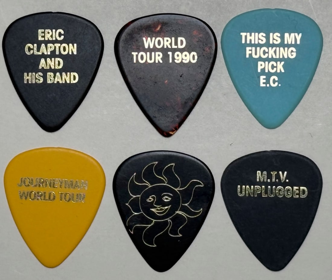 ERIC CLAPTON GUITAR PICK COLLECTION (1 of 2)