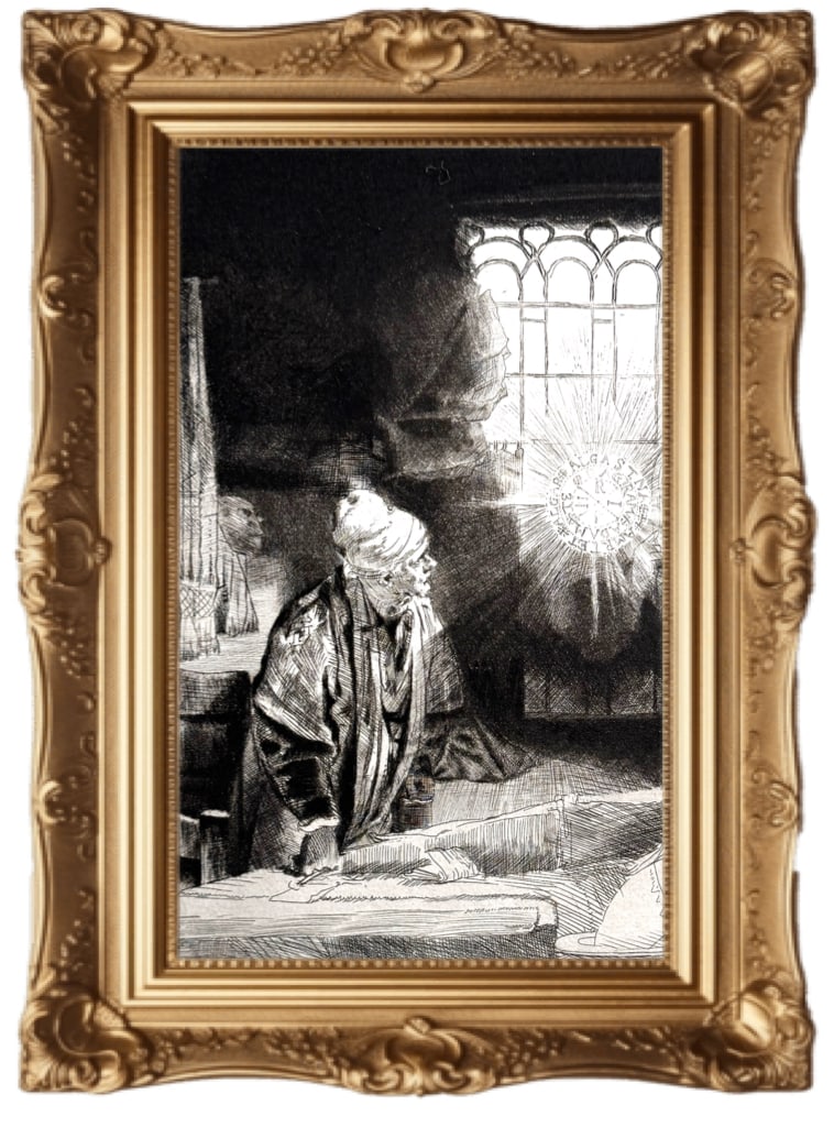 Faust in His Study - Rembrandt van Rijn (1 of 3)