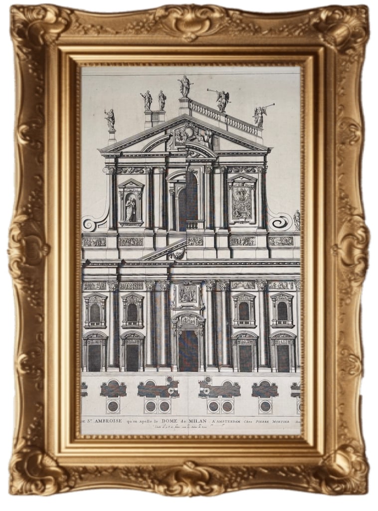 17th-century Copperplate Engraving - Duomo di Milano, by Francesco Maria Richini (1 of 5)