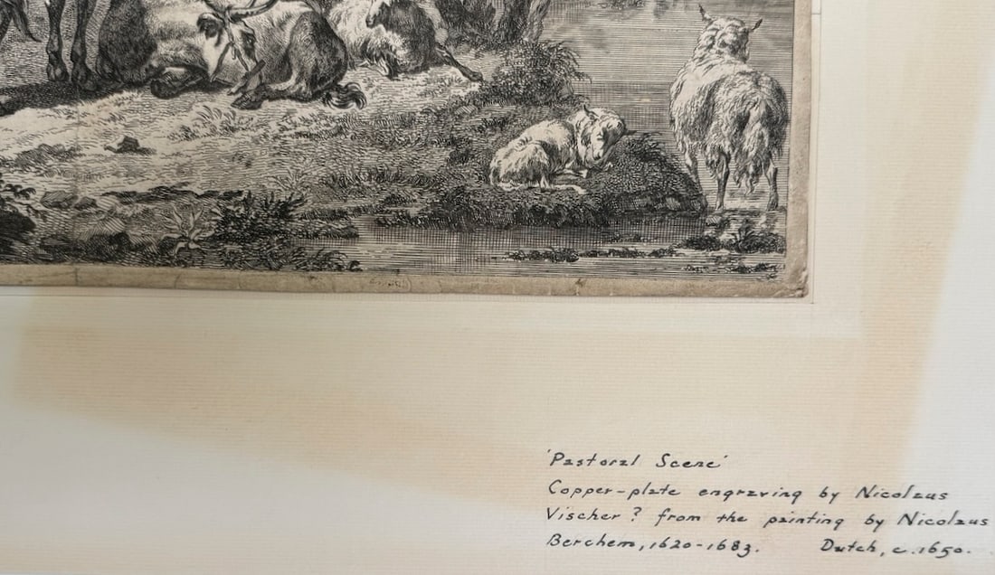 17th Century Copperplate - Pastoral Scene - 4