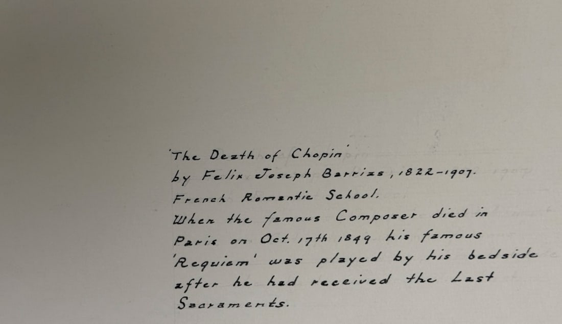 Death of Chopin - 1895 vintage photogravure - 3