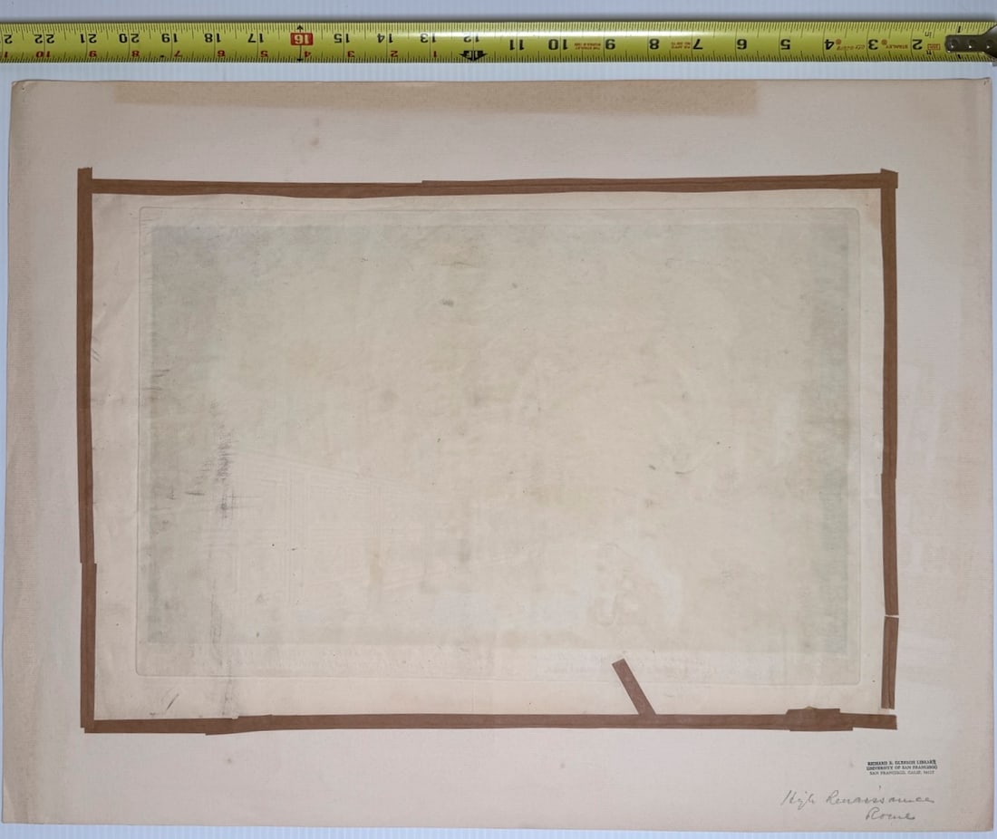1794 - hand-colored engraving - The New Gallery of the Vatican Library at Rome - 4