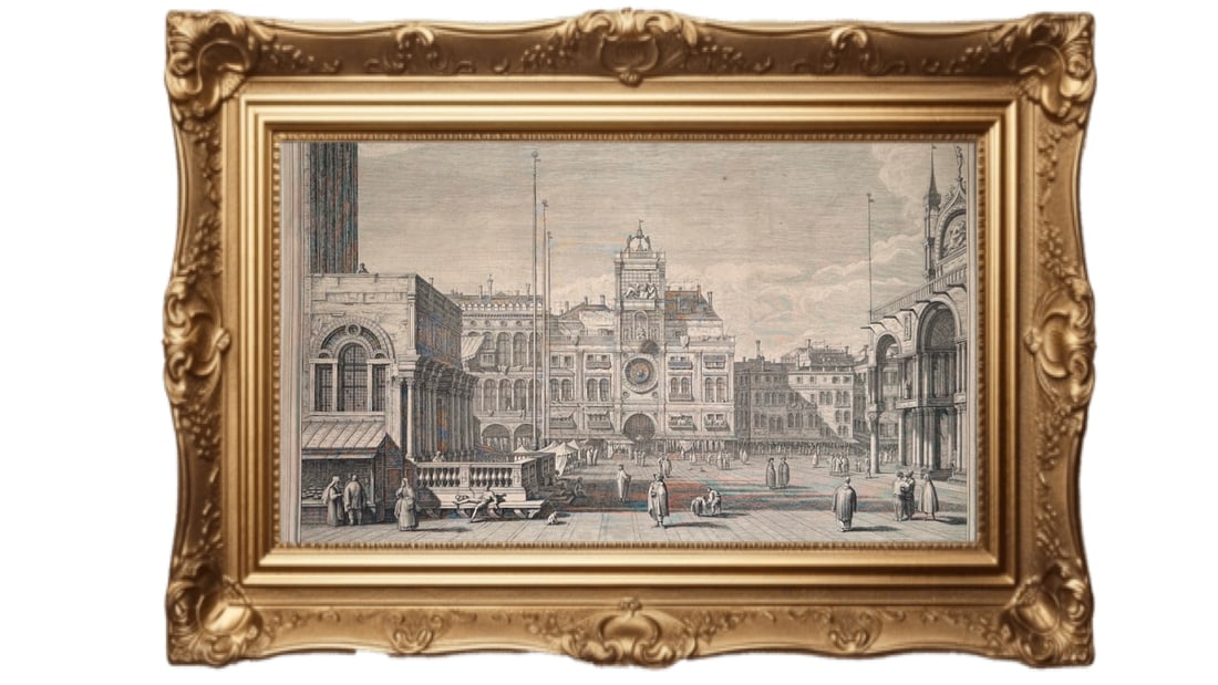 A View of y[e] Great Clock in St. Mark's Place at Venice - 1739 (1 of 6)