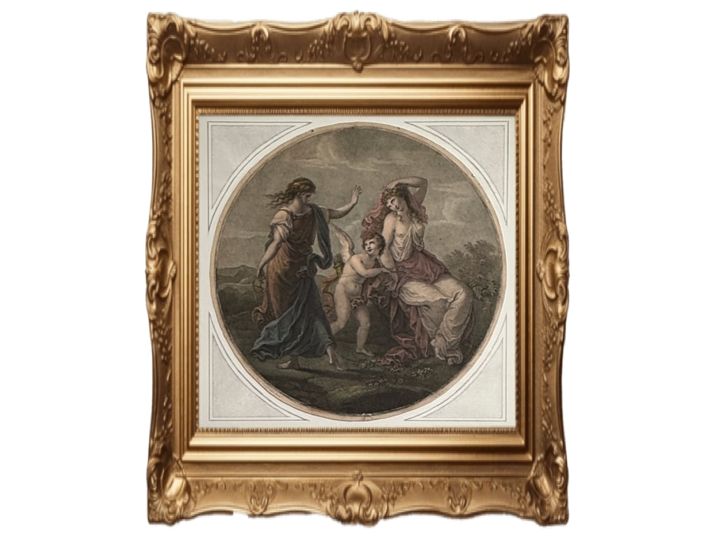 1780 Hand Colored stipple engraving by Thomas Ryder (1 of 6)