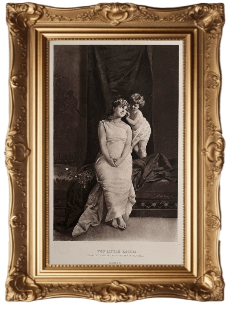 You Little Rogue! - Vintage Photogravure (1 of 2)