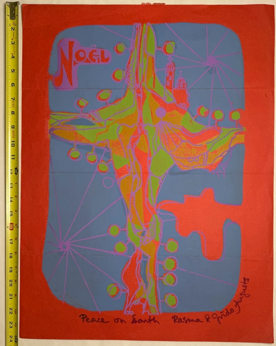 ORIGINAL HAND-PULLED SCREENPRINT - Rasma & Gvido (Guido) Augusts (1 of 4)