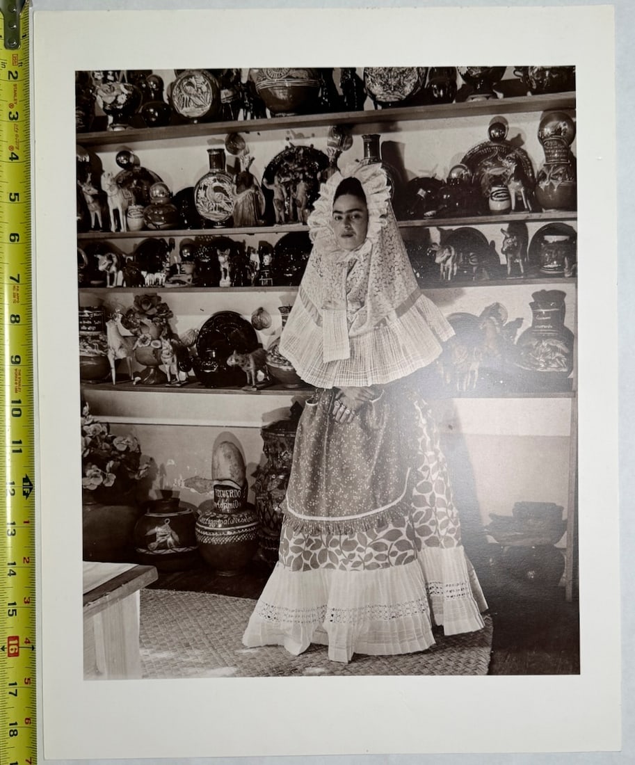 Photograph print of Frida Kahlo posing in her studio (1 of 1)