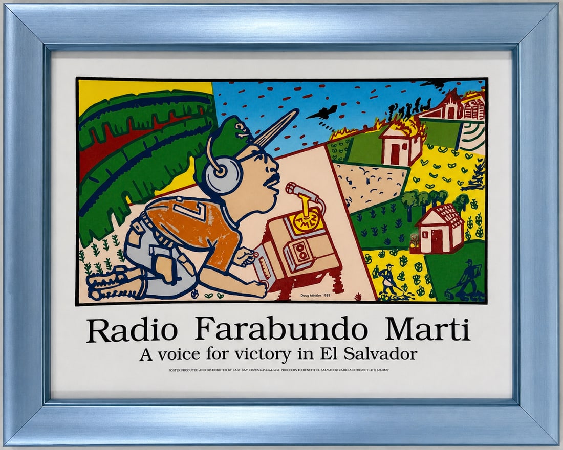 1989 political poster titled - Radio Farabundo Marti (1 of 2)