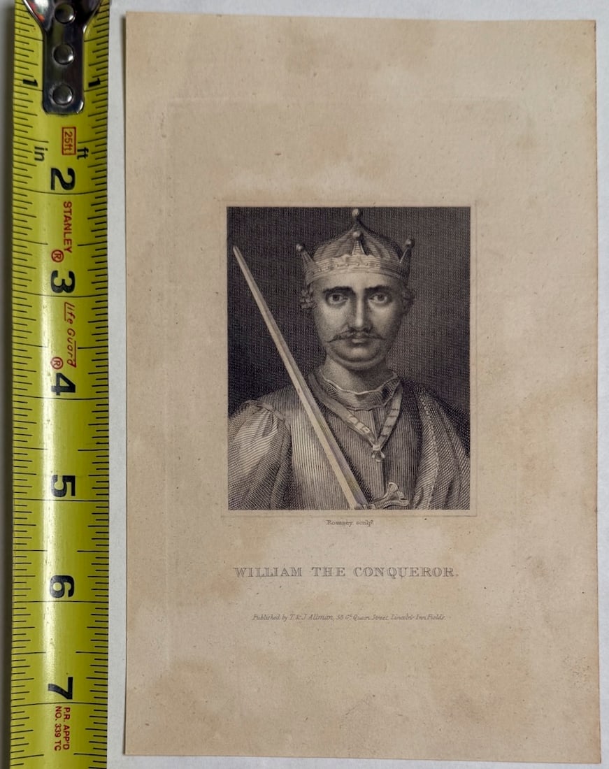 Antique print of William the Conqueror (1 of 2)