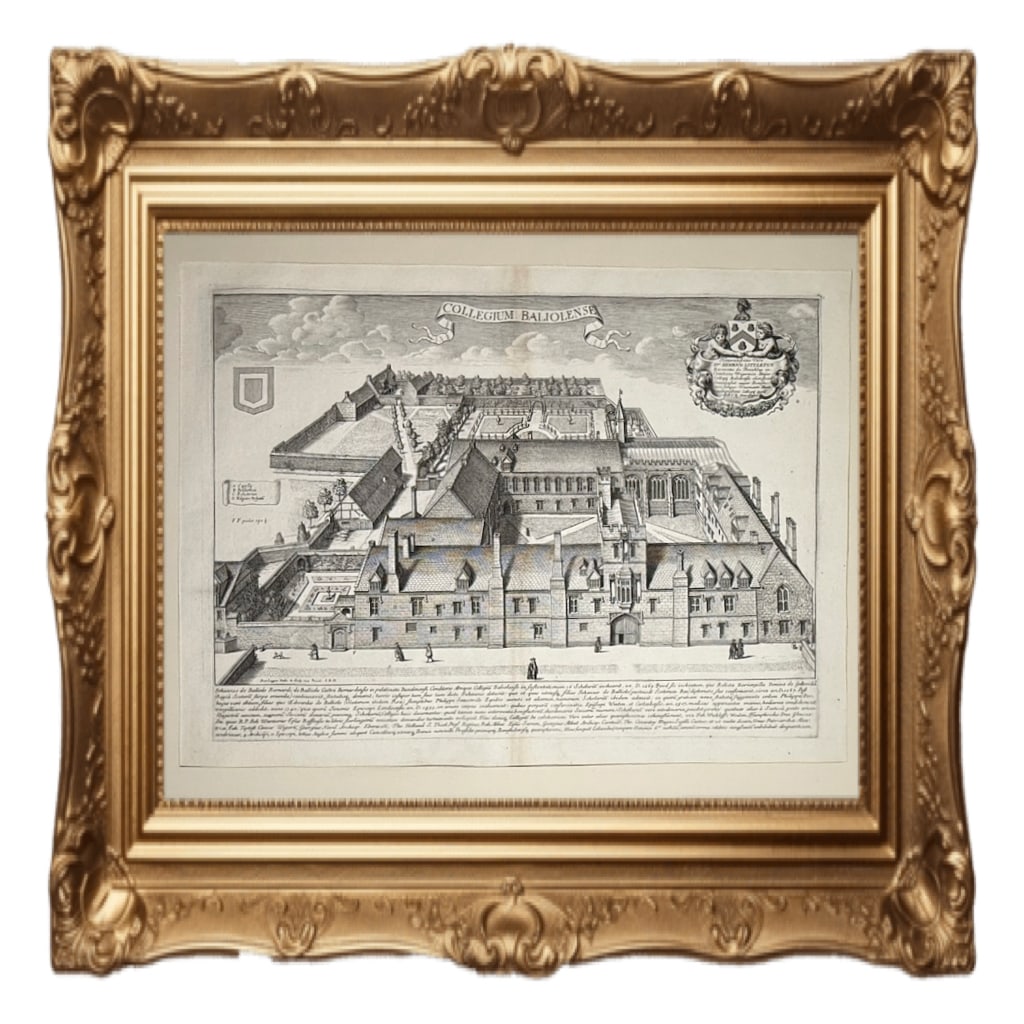 COLLEGIUM BALIOLENSE - Oxford - David Loggan - 1675 (1 of 6)
