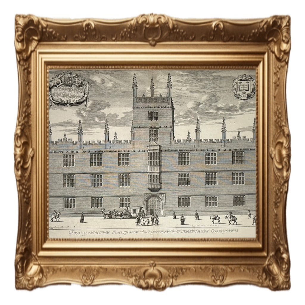 Bodleian Library in Oxford - David Loggan - 1675 (1 of 6)