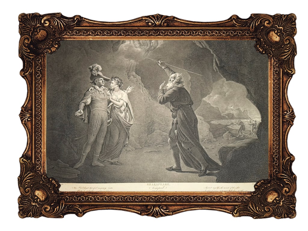 Original copper engraving - 1798 - Act IV, Scene I of William Shakespeare's The Tempest (1 of 6)