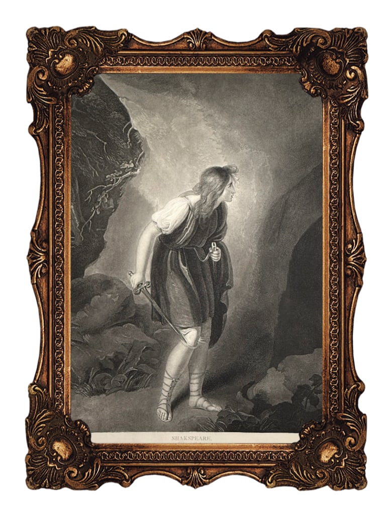 Original Copper Engraving - Imogen - Act 3, Scene 6 - Shakespeare - Cymbeline (1 of 6)