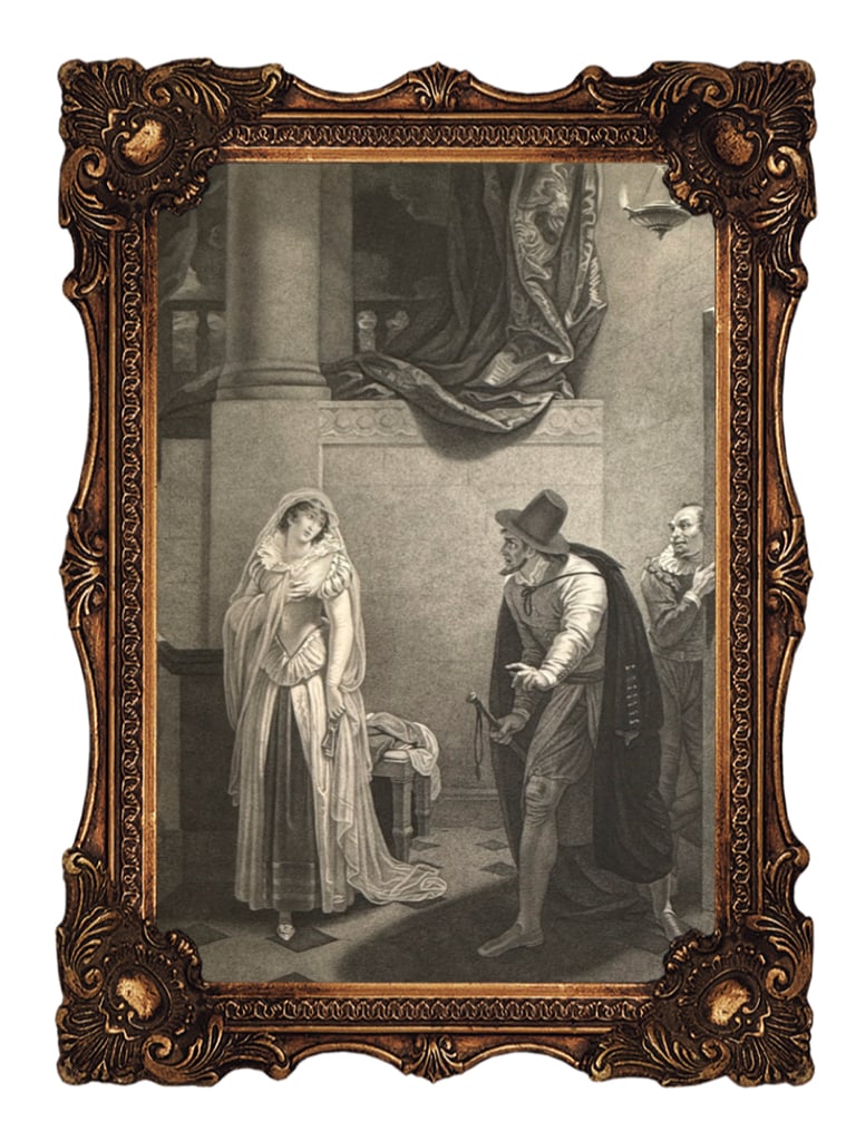 Original Copper Engraving - Shylock's House Act II, Scene V - Shakespeare - The Merchant of Venice (1 of 6)