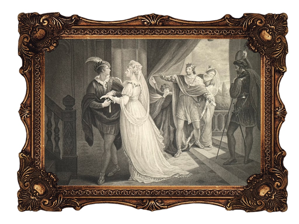 Original Copper Engraving - Act I, Scene II - Shakespeare - Cymbeline - 1795 (1 of 6)