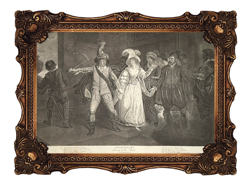 Original Copper Engraving - Shakespeare - The Taming of the Shrew, Act III, Scene II (1 of 6)