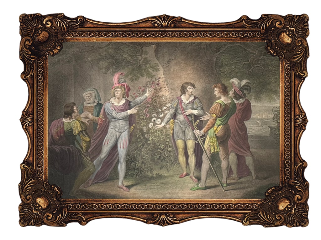 Original Color Engraving - Act II, Scene IV - Shakespeare - King Henry VI - 1795 (1 of 7)