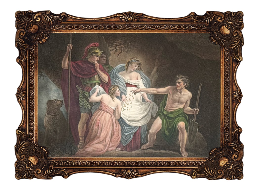 Original Color Engraving - Act IV, Scene III - Shakespeare - Timon of Athens - 1799 (1 of 6)