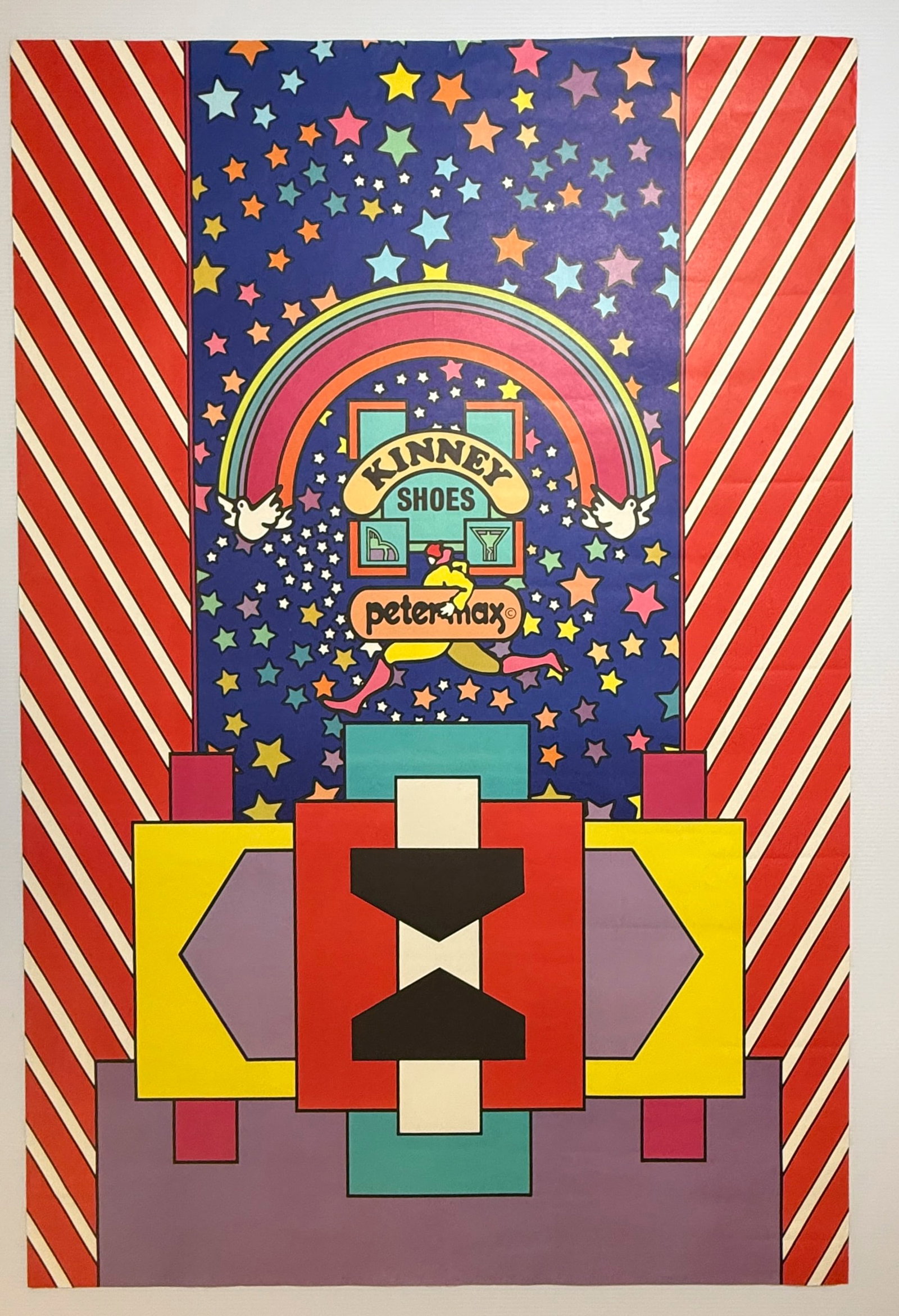 PETER MAX KINNEY SHOES PSYCHEDELIC POSTER (1 of 1)