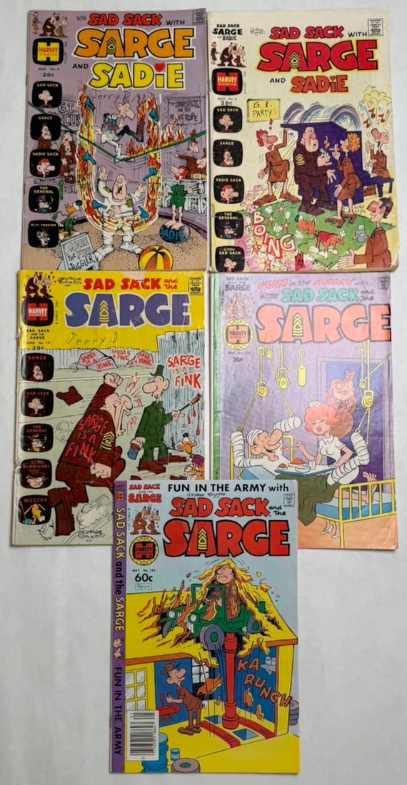 SAD SACK WITH SARGE AND SADIE: SAD SACK WITH SARGE AND SADIE