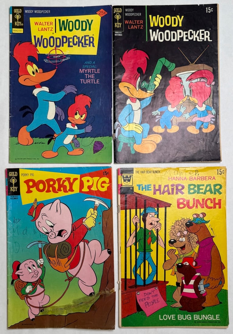 WOODY WOODPECKER, PORKY PIG, THE HAIR BEAR BUNCH: WOODY WOODPECKER, PORKY PIG, THE HAIR BEAR BUNCH