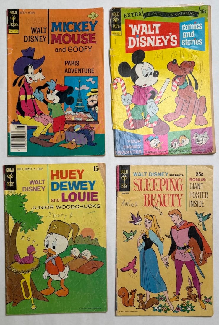 WALT DISNEY COMICS SET - MICKEY MOUSE, SLEEPING BEAUTY (1 of 2)