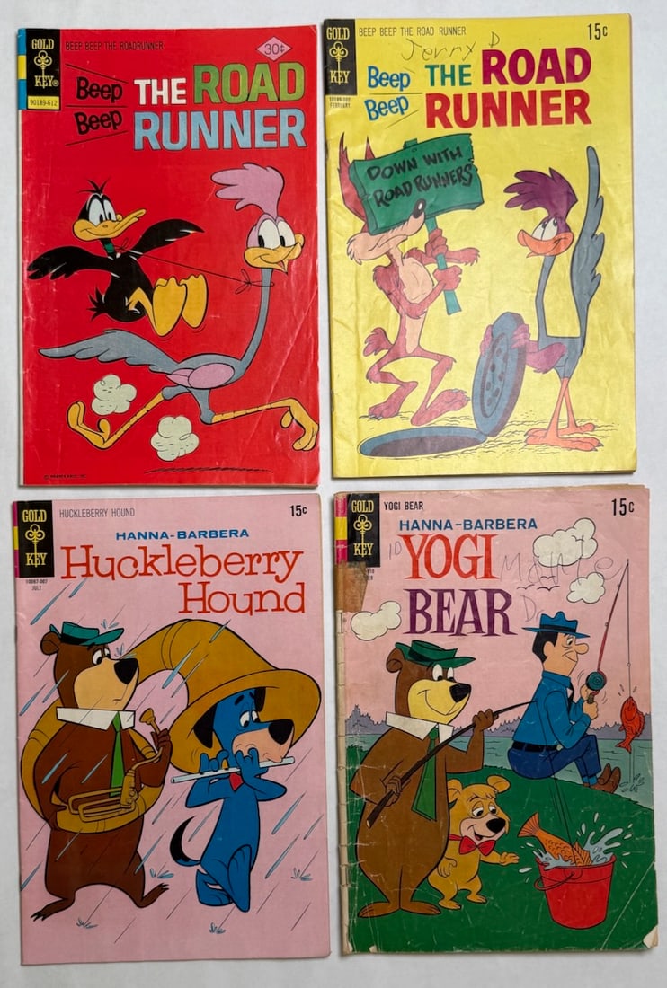 THE ROAD RUNNER, HUCKLEBERRY HOUND, YOGI BEAR: THE ROAD RUNNER, HUCKLEBERRY HOUND ($10), YOGI BEAR