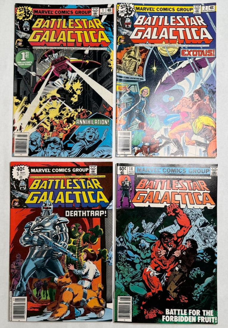 BATTLESTAR GALLACTICA #1, #2, #3: BATTLESTAR GALLACTICA #1, #2, #3 ($16) - DATED 1979