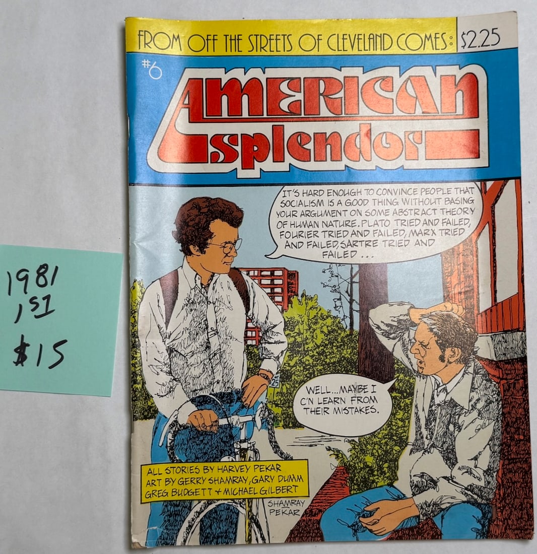 AMERICAN SPLENDOR #6 - 1981 - 1ST - HARVEY PEKAR: AMERICAN SPLENDOR #6 - 1981 - 1ST - HARVEY PEKAR
