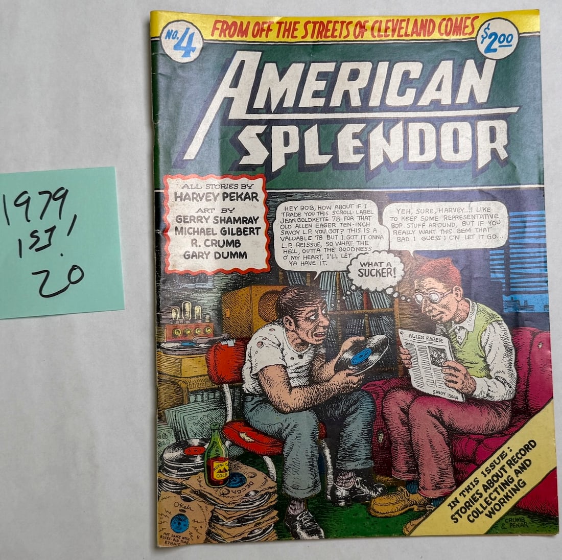 AMERICAN SPLENDOR #4 - 1979 - 1ST - HARVEY PEKAR: AMERICAN SPLENDOR #4 - 1979 - 1ST - HARVEY PEKAR