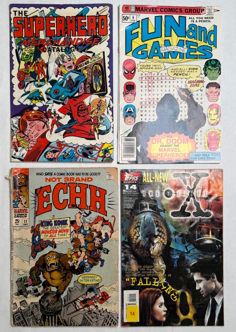 SUPERHERO MERCHANDISE CATALOG, MARVEL FUN AND GAMES (1 of 2)