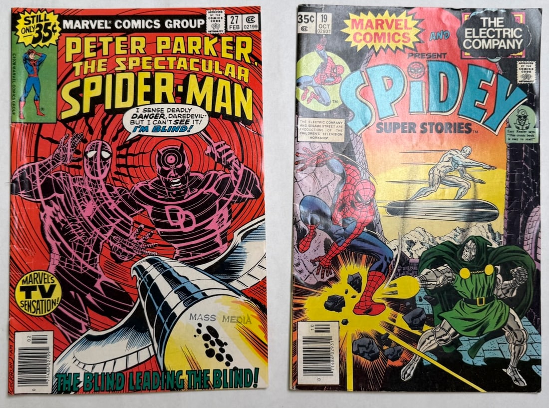 PETER PARKER THE SPECTACULAR SPIDER-MAN #27: PETER PARKER THE SPECTACULAR SPIDER-MAN #27 ($15), SPIDEY #19 (THE ELECTRIC COMPANY)