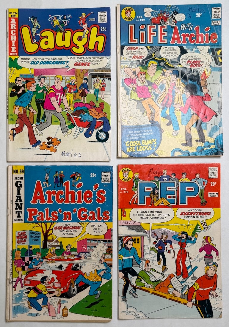 LIFE WITH ARCHIE, LAUGH, ARCHIE’S PALS ’N’ GALS, PEP: LIFE WITH ARCHIE, LAUGH, ARCHIE’S PALS ’N’ GALS, PEP