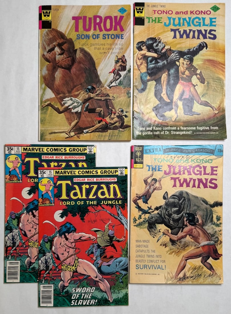 TARZAN #15, TUROK, THE JUNGLE TWINS: TARZAN #15, TUROK, THE JUNGLE TWINS