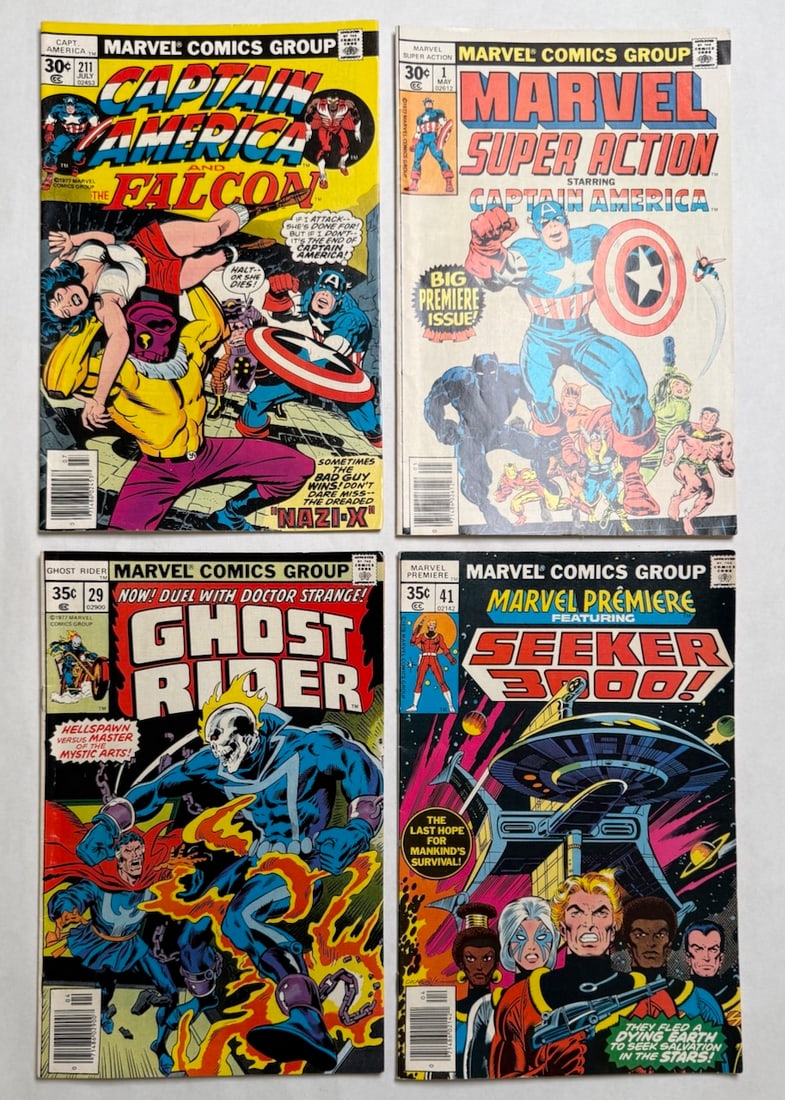 CAPTAIN AMERICA AND FALCON #211, MARVEL SUPER ACTION #1 (1 of 2)