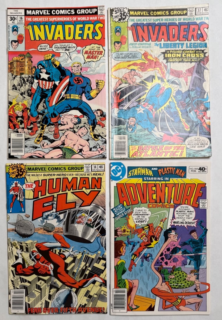 INVADERS, THE HUMAN FLY, STARMAN AND PLASTICMAN (1 of 2)
