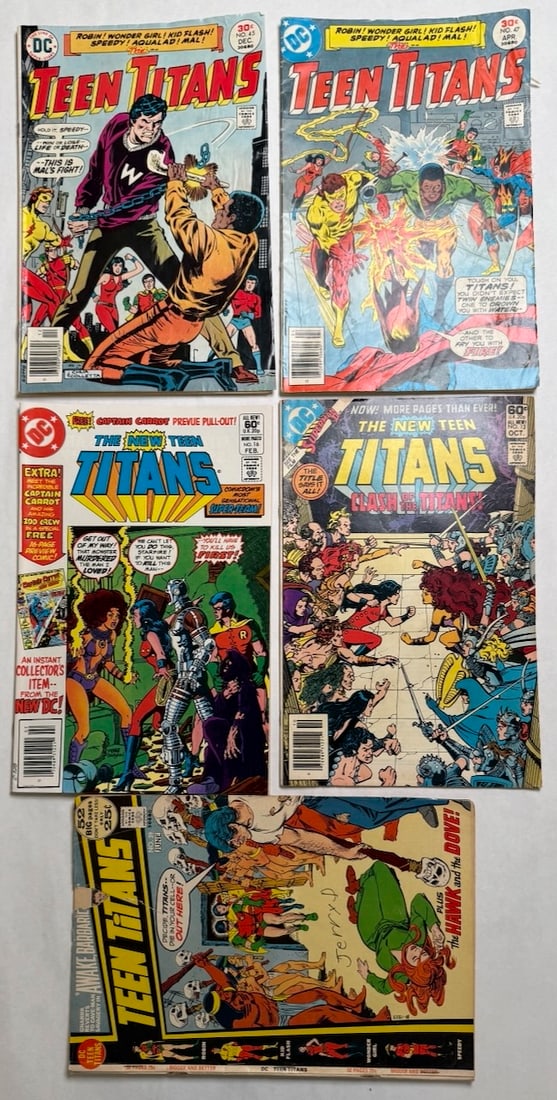 TEEN TITANS, THE NEW TEEN TITANS: TEEN TITANS #45 ($12), #47 ($10), THE NEW TEEN TITANS