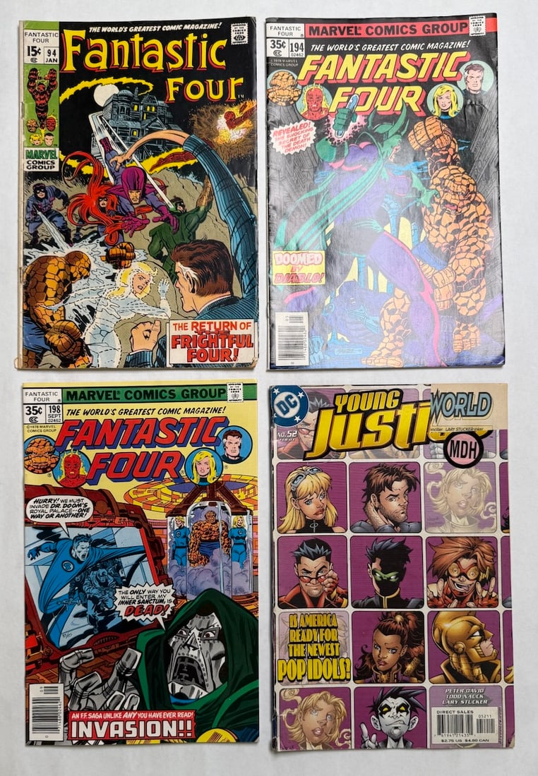 FANTASTIC FOUR #94, #194, #198: FANTASTIC FOUR #94 ($40), #194 ($10), #198 ($10)