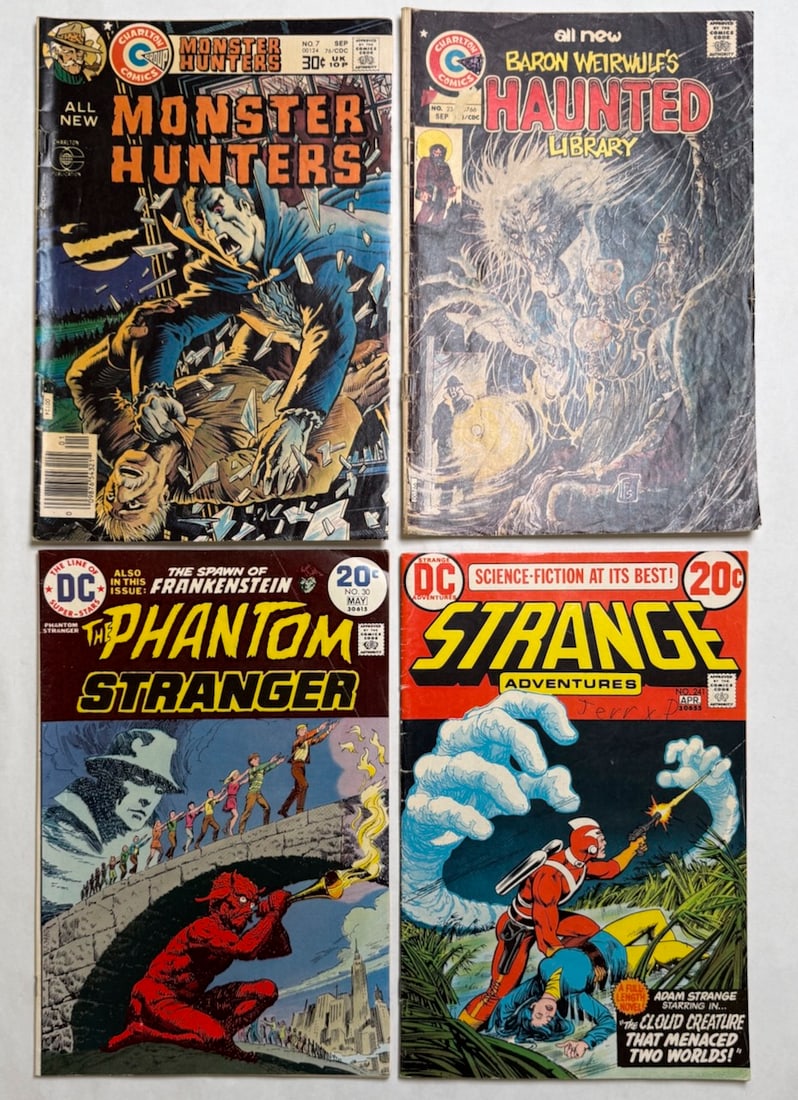 MONSTER HUNTERS #7, HAUNTED LIBRARY, PHANTOM STRANGER, STRANGE ADVENTURES: MONSTER HUNTERS #7, HAUNTED LIBRARY, PHANTOM STRANGER, STRANGE ADVENTURES