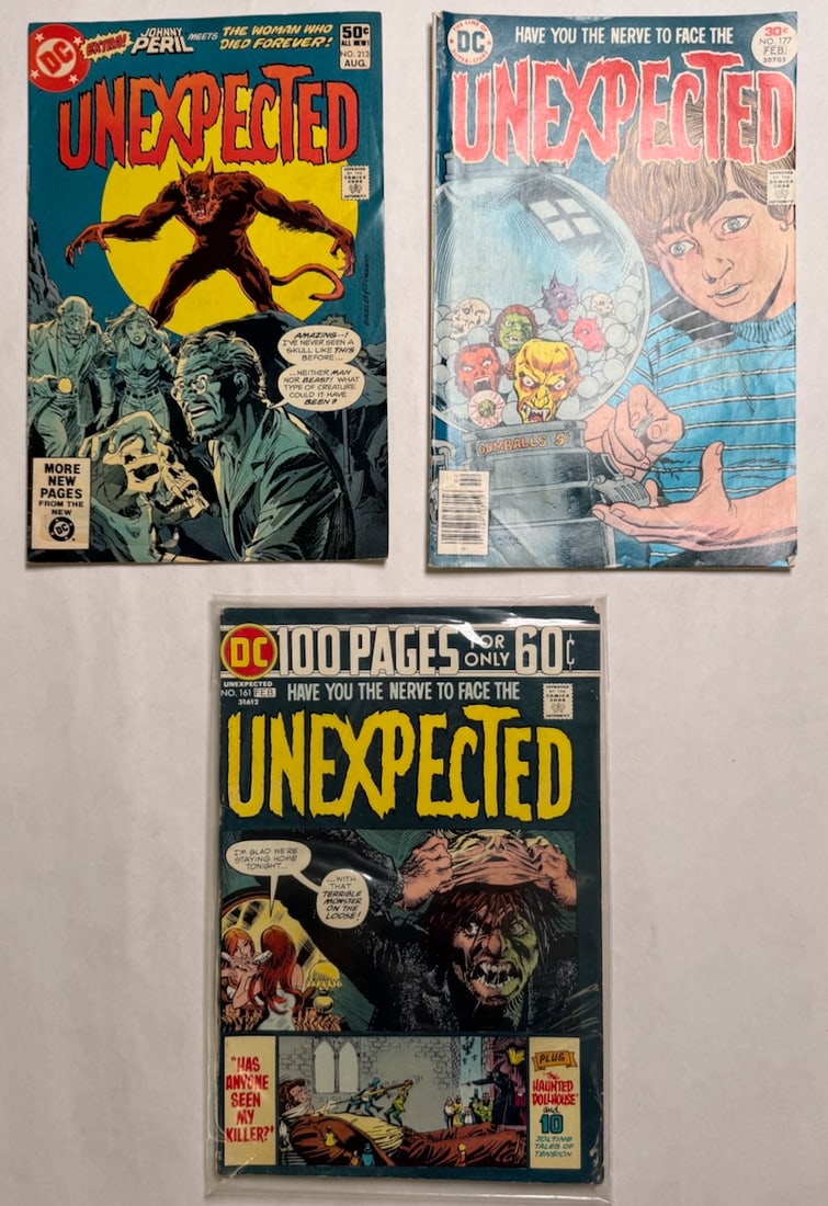 UNEXPECTED #161, #213, #177: UNEXPECTED #161 ($20), #213, #177