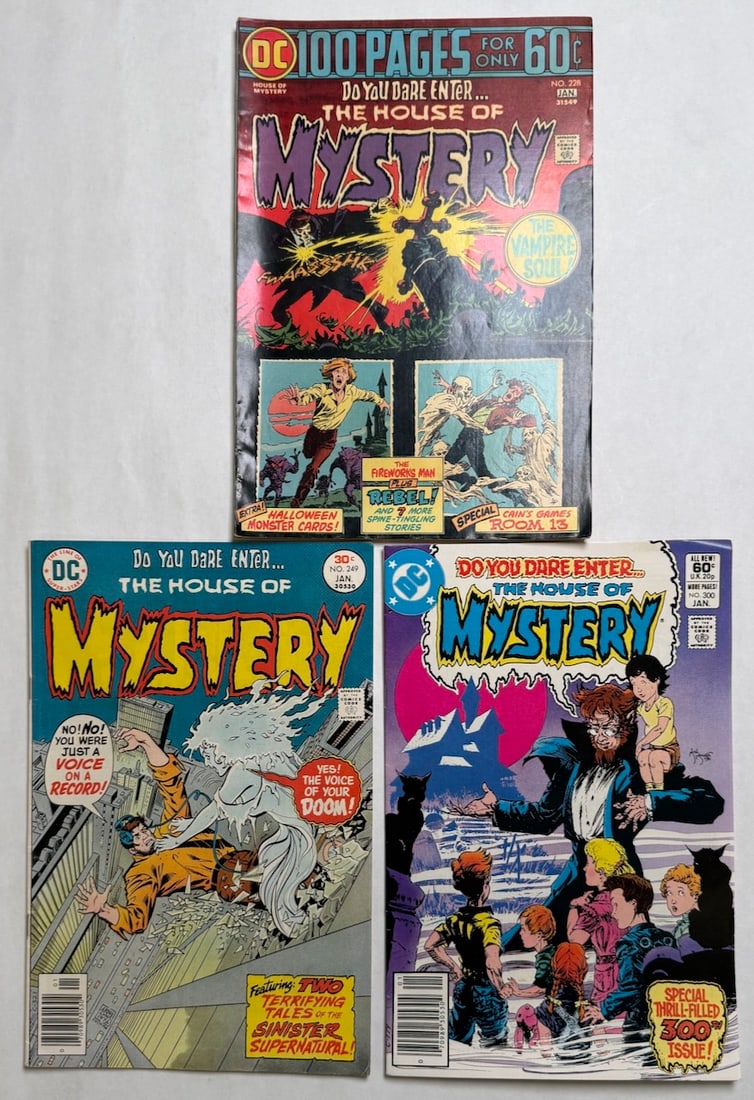 HOUSE OF MYSTERY #228: HOUSE OF MYSTERY #228 ($12), #249, #300