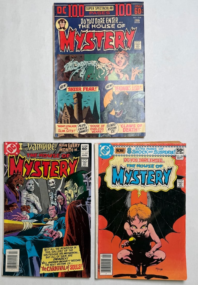 HOUSE OF MYSTERY #224: HOUSE OF MYSTERY #224 ($12), #303, #284