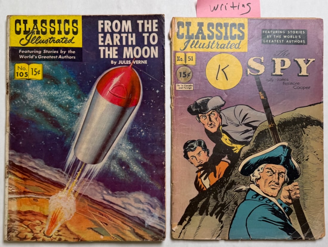 CLASSICS ILLUSTRATED #105 - FROM THE EARTH TO THE MOON (1 of 2)