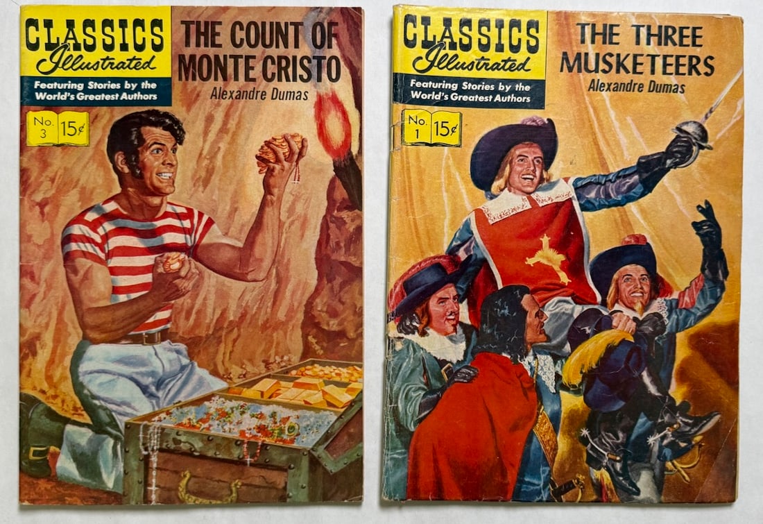 CLASSICS ILLUSTRATED #3 - THE COUNT OF MONTE CRISTO: CLASSICS ILLUSTRATED #3 - THE COUNT OF MONTE CRISTO, #1 1956 THE THREE MUSKETEERS