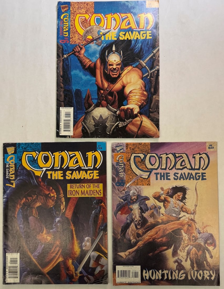CONAN THE SAVAGE #6, #7, #8: CONAN THE SAVAGE #6, #7, #8