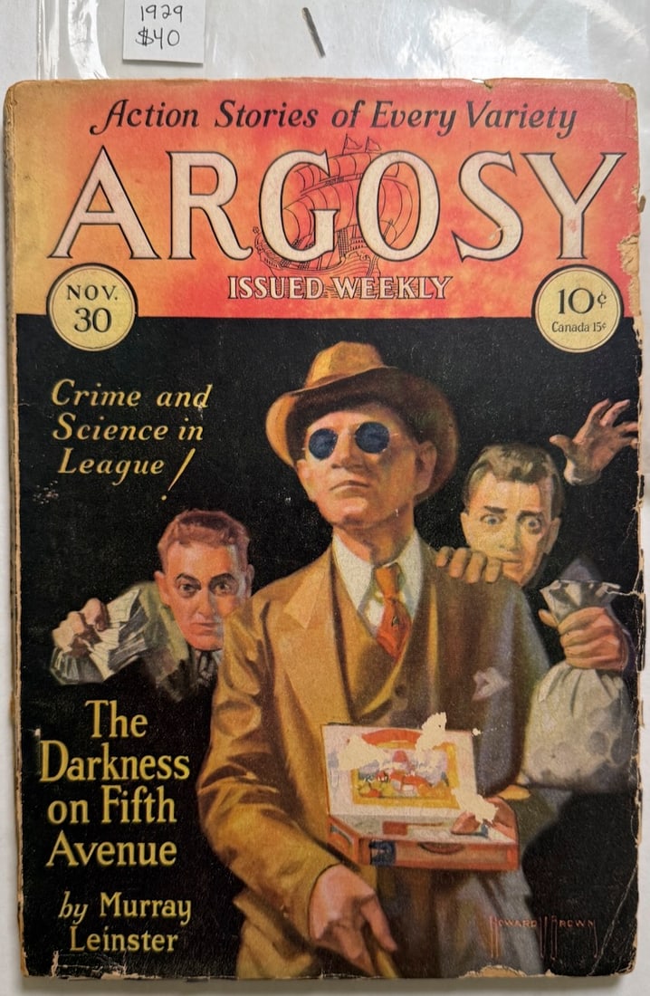 1929 ARGOSY: 1929 ARGOSY - PULP FICTION