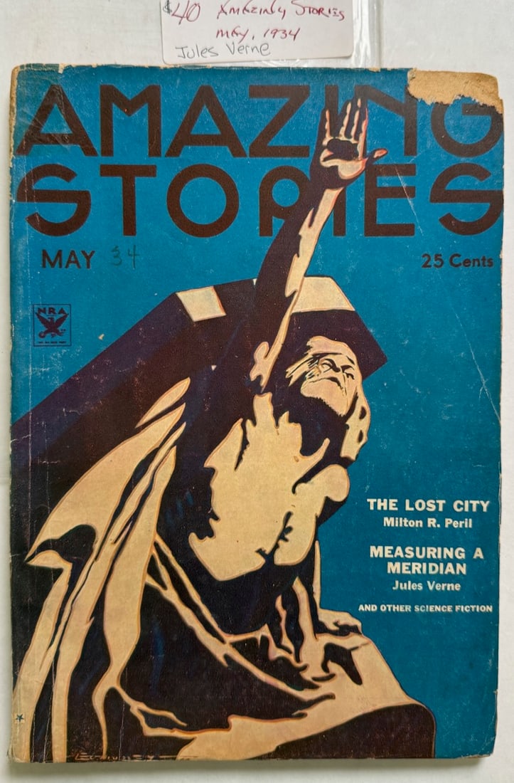 1934 AMAZING STORIES - WITH JULES VERNE: 1934 AMAZING STORIES - WITH JULES VERNE