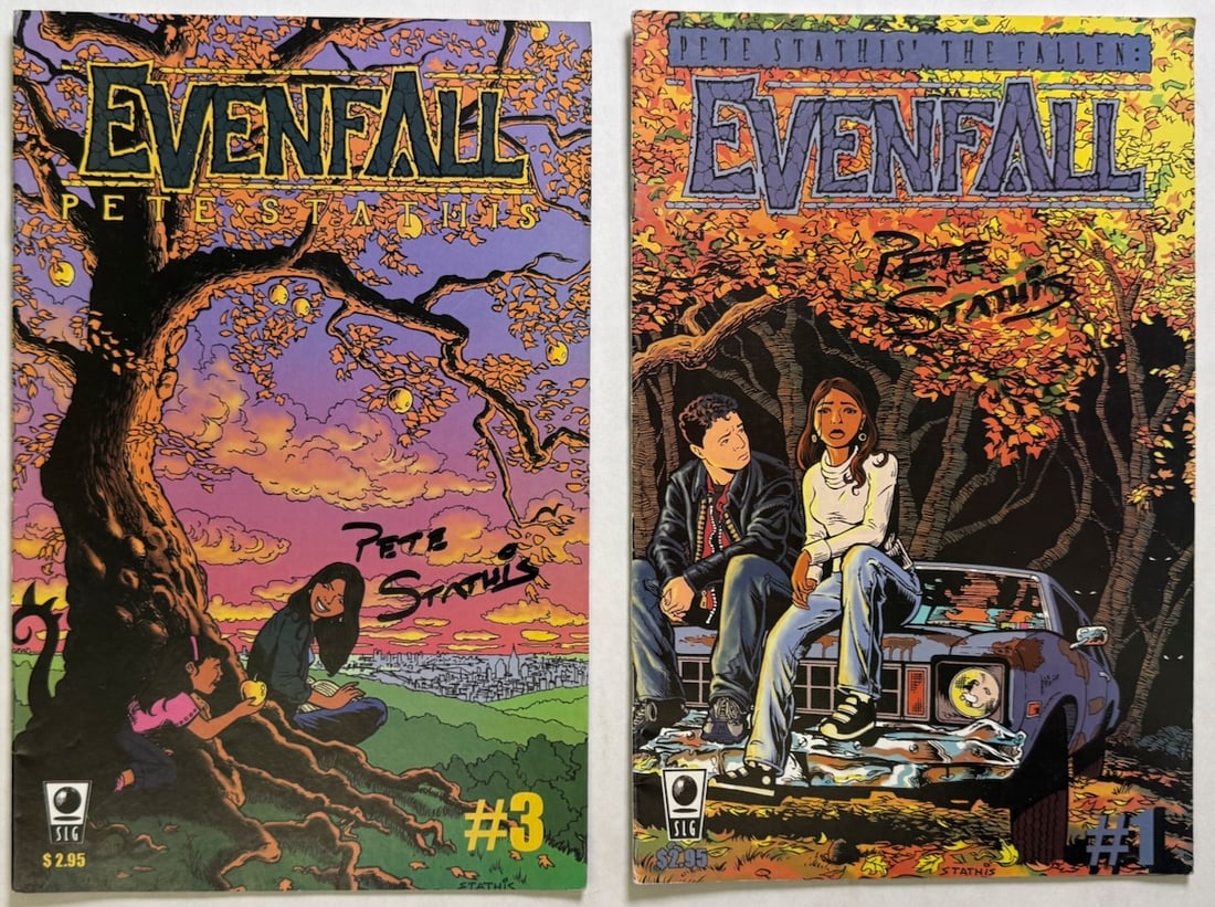 EVENFALL #1 AND #3 SIGNED EDITIONS: EVENFALL #1 AND #3 SIGNED EDITIONS - BOTH SIGNED BY AUTHOR PETE STATHIS