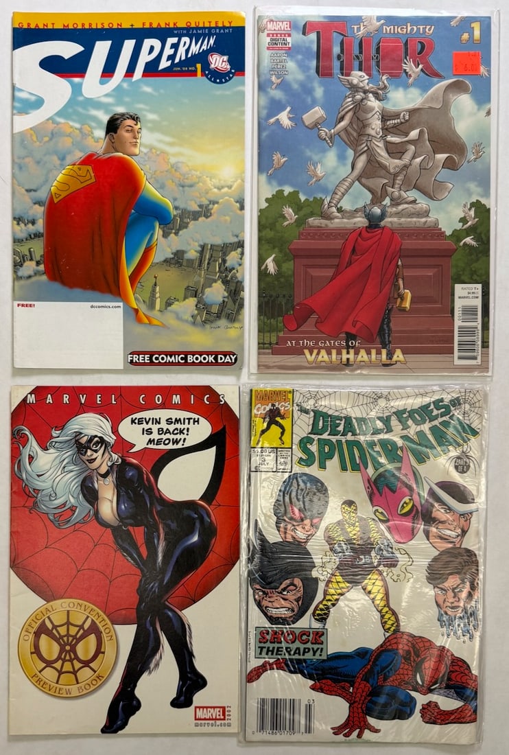 SUPERMAN #1, THE MIGHTY THOR #1, 2002 MARVEL COMICS CONVENTION PREVIEW (1 of 2)